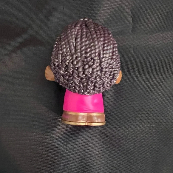 Fisher Price Little People Barbie African American Racecar Driver Figure Pink - Picture 3 of 3